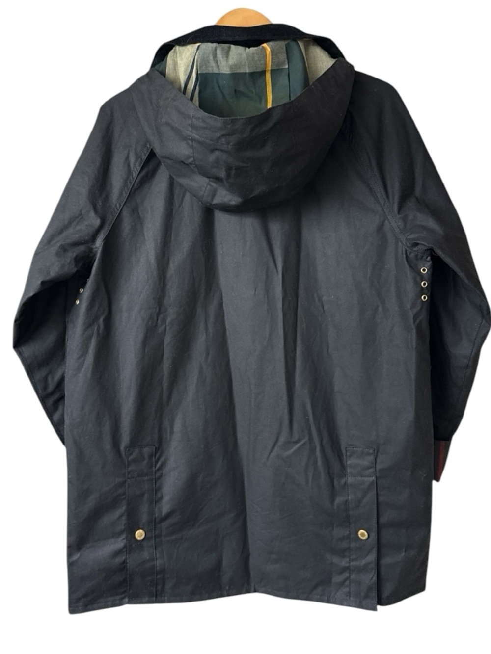 BARBOUR Highclere Waxed Hooded Jacket - Picture 2 of 5